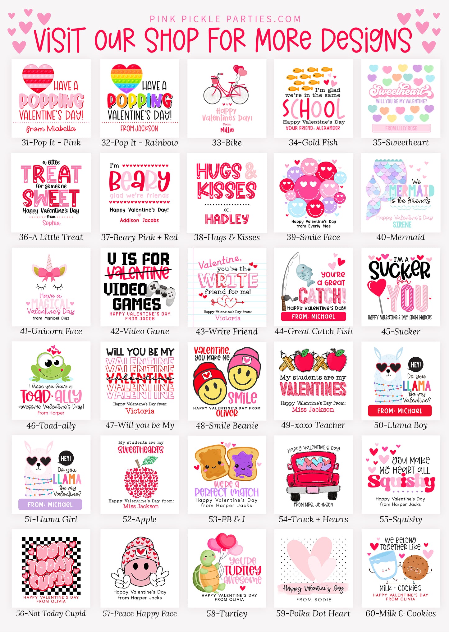 Pizza My Heart Valentine's Day Stickers